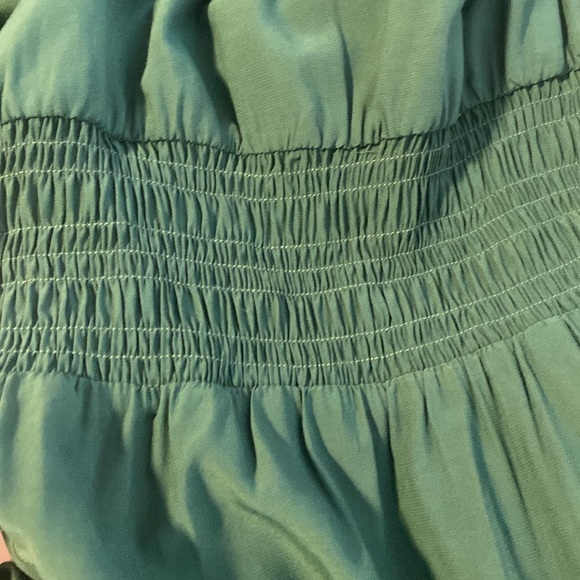 Newshows Women's 2023 Summer V Neck Midi Dresses Casual Puff Green - Picture 10 of 12